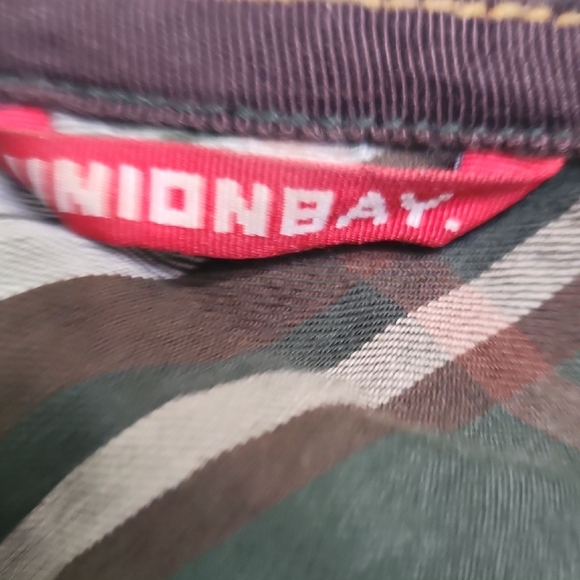 UNIONBAY Olive Plaid Button Down Shirt - Picture 3 of 3